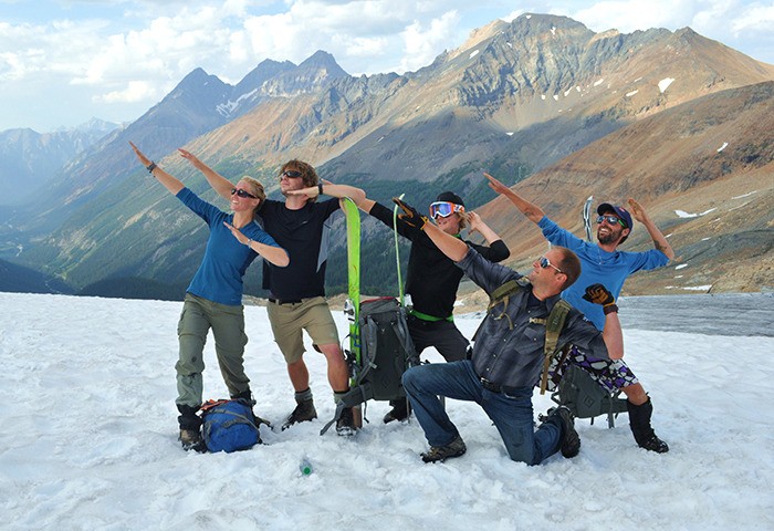 Fairmont Hot Springs Resort BC Rockies Adventures staff ­­— pictured here on Farnham Glacier earlier this year ­— will double as BC Rockies School of Nature staff ­when the school opens next year.