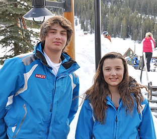 Keelan Wittstock (left) and Makena Jones (right) are just two of the four local skiers attending the K2 National championships.