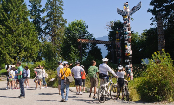 Stanley Park is a big draw for tourists.