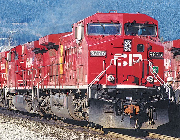 A CP rail locomotive.