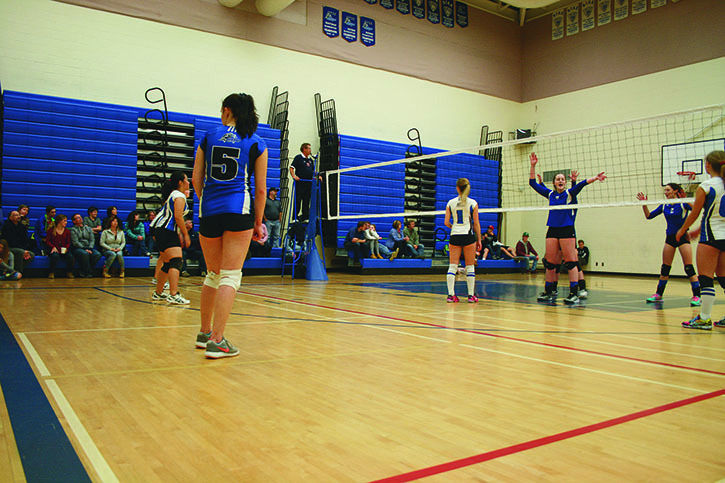 The DTSS Lakers girls' volleyball team showed grit and determination during a home tournament earlier this year.