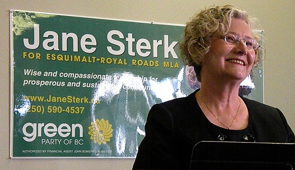 B.C. Green Party leader Jane Sterk campaigned in the 2009 election for implementation of smart meters.