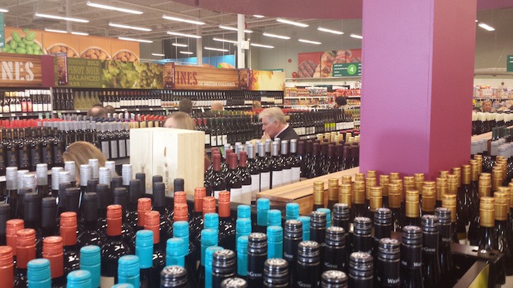 A dozen grocery stores around B.C. will have a VQA-only wine licence.