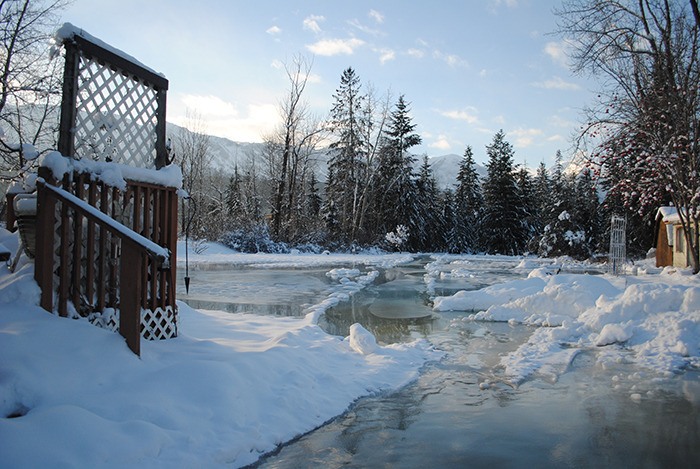 A Golden resident's backyard has turned into a pond due to the high water levels on the Kicking Horse River. RDEK wants the public to call the Provincial Emergency Coordination Centre at 1-800-663-3456 if they feel their safety or home is in danger.
