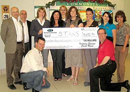 STARS donation cheque.