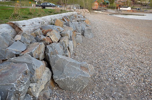 The Lake Windermere Ambassadors and District of Invermere have completed their bioengineered shoreline restoration project at Kinsmen Beach.