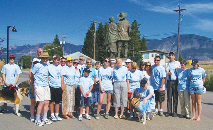 Pothole Park in Invermere was the site for the first ever Parkinson’s Walk. September 11 was a beautiful day.