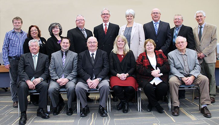 The RDEK Board of Directors during the board’s Swearing In Ceremony on Thursday