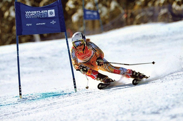 Courtney Hoffos placed 11th in the giant slalom event at the 20th Whistler Cup.