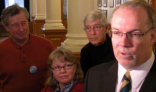 Former NDP finance ministers Paul Ramsey and Elizabeth Cull