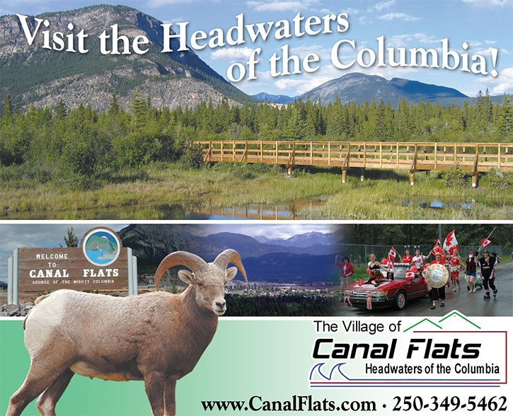 The village of Canal Flats’ old branding and marketing (seen here in this 2011 advertisement) will be getting a makeover in the village’s rebranding initiative.