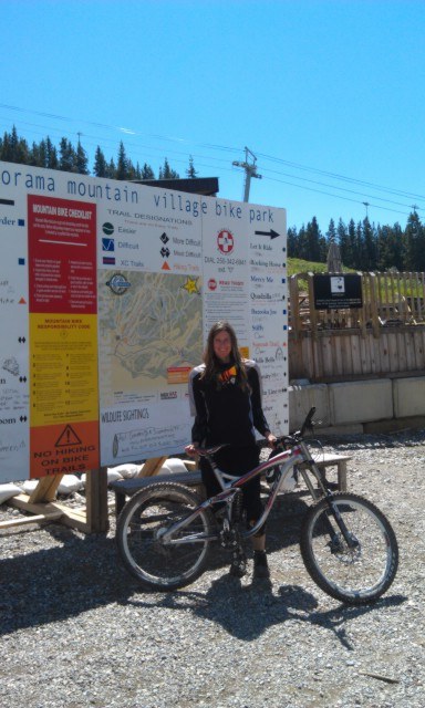 Valley Echo editor Nicole Trigg on her visit to Panorama's downhill mountain bike park.
