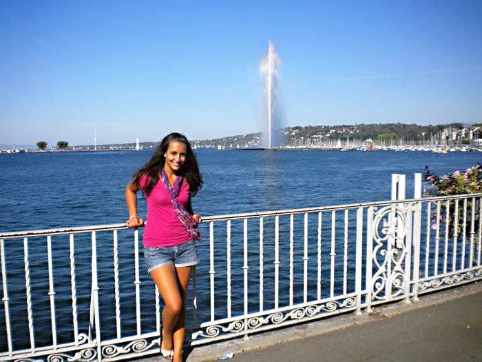 David Thompson Secondary Student Kimberly Thomas visited Geneva during her ongoing Rotary exchange in Switzerland.