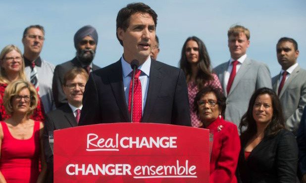 Liberal leader Justin Trudeau launched his campaign in Vancouver Sunday