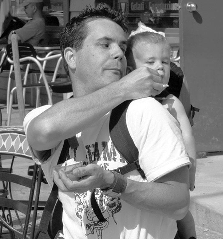 2009 — Brad Christensen helped his son Cohen cool off with some ice cream at the farmer’s market in Invermere. It was the first farmer’s market of the year