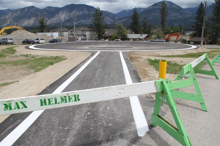 Mirage Painteriors puts some finishing touches on the helipad at Invermere & District Hospital