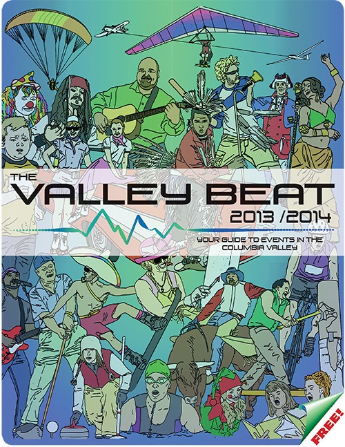 The cover of the 2013/2014 Valley Beat magazine gives readers a good idea of what's inside