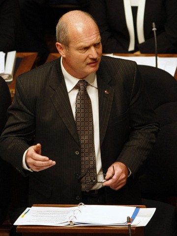 Finance Minister Mike de Jong