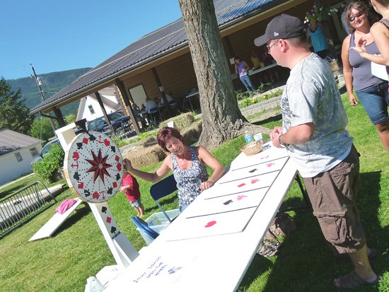 A game of chance at Family Fun Day in Edgewater.