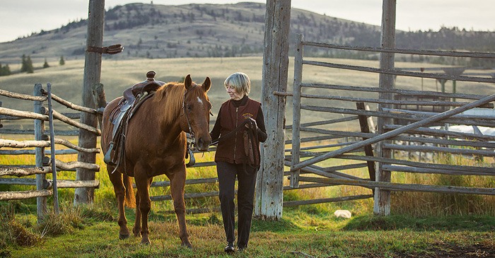 Lieutenant Governor Judith Guichon on her family ranch in the Nicola Valley.
