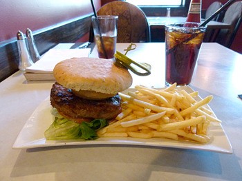 The 'classic' burger with fries.