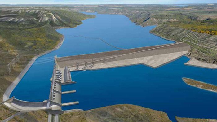 Site C dam on the Peace River is budgeted to cost $8.8 billion to construct