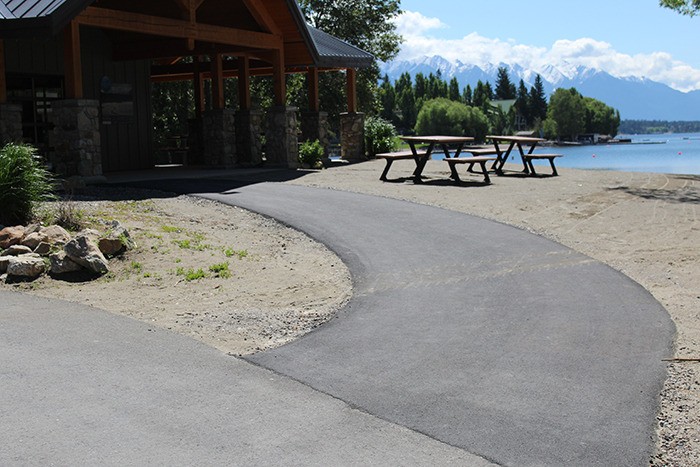 Paving has improved accessibility in the Kinsmen Beach area
