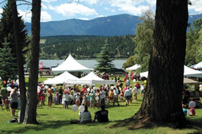 Mountain Mosaic is held in conjunction with Canada Day at Kinsmen Beach/Pynelogs Cultural Centre in Invermere.