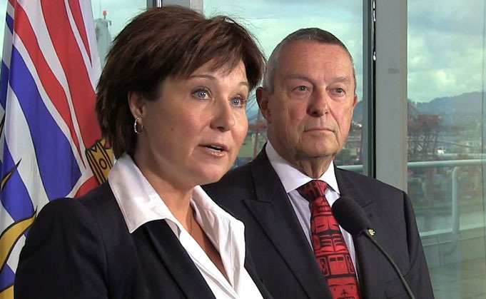 Premier Christy Clark and Education Minister Peter Fassbender have ruled out binding arbitration