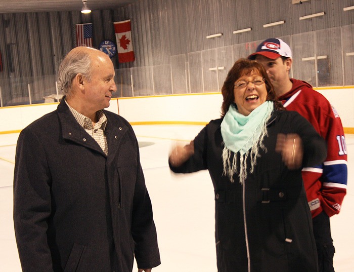 Canal Flats mayor Ute Juras celebrates an $800