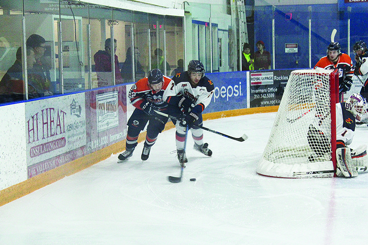 Rockies players fought hard but came up short in their game against the Beaver Valley Nitehawks Saturday night.