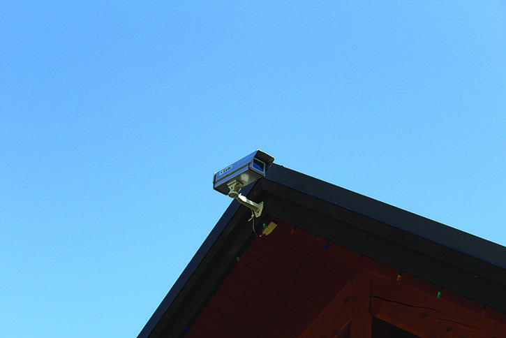 The webcam on the roof of Kinsmen Beach amenity and concession building is one of several throughout the Columbia Valley that are proving to be useful tourism tools.