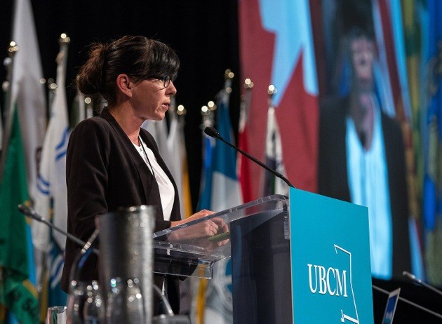 Vancouver Coun. Andrea Reimer at the Union of B.C. Municipalities convention.