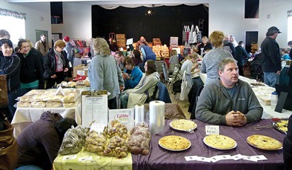 Hungry shoppers flocked to the Windermere Community Hall to see what was for sale at the Windermere Winter Farmers' Market.