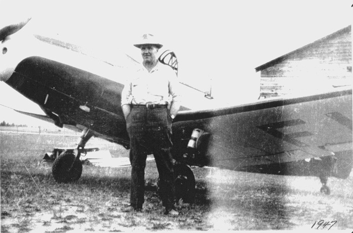 Harry Moore and his first plane