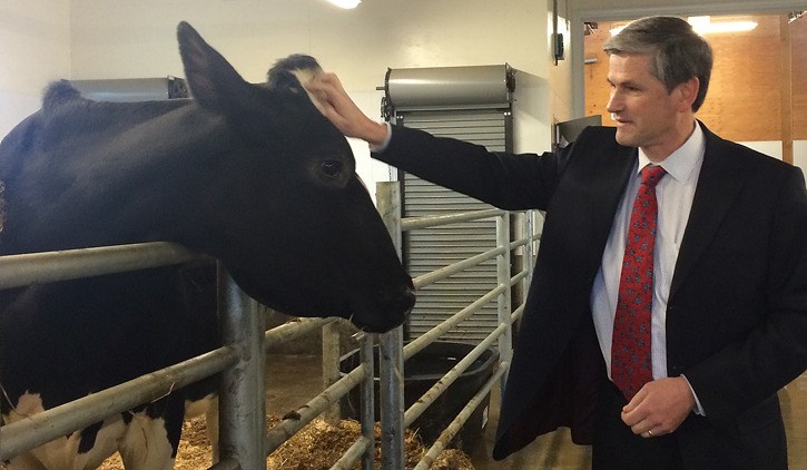 Advanced Education Minister Andrew Wilkinson visits the Chilliwack campus of University of the Fraser Valley Feb. 20