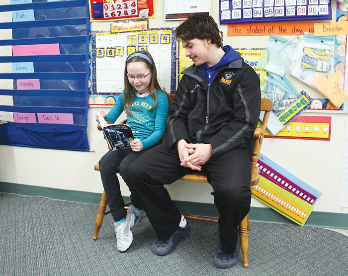 The Columbia Valley Rockies are helping local students embrace reading off the ice.