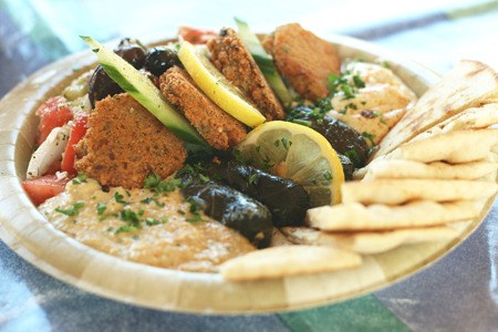 A selection of just a few choice items from Tony's Greek Grill's menu.