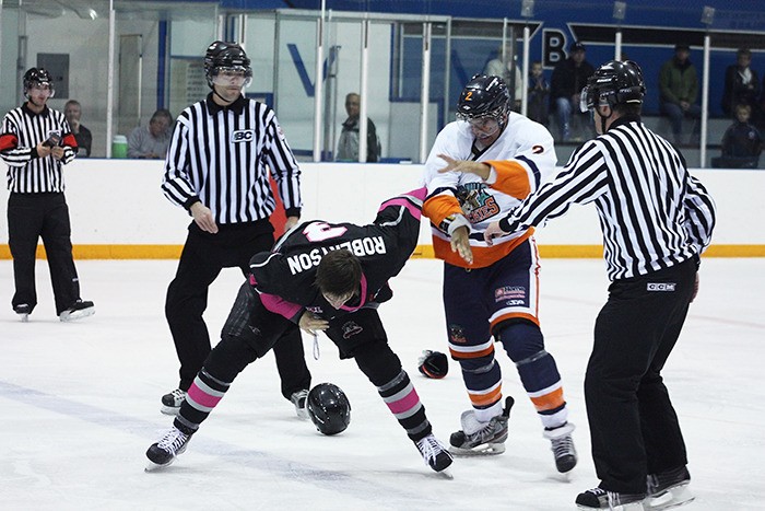 New Rockies forward TJ Millar made an immediate impact in his first game with the Rockies with a highly-entertaining fight in the second period.