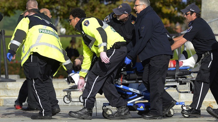 A Canadian honour guard was shot and killed at Ottawa's National War Memorial on Wednesday morning