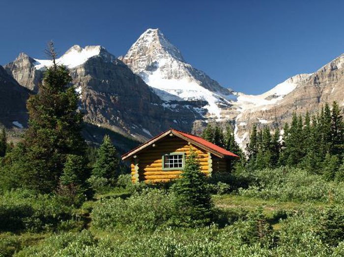 Magog Cabin in Mount Assiniboine Provincial Park.