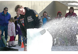 Rusty Cox was a special guest at Martin Morigeau Elementary School in Canal Flats on January 27