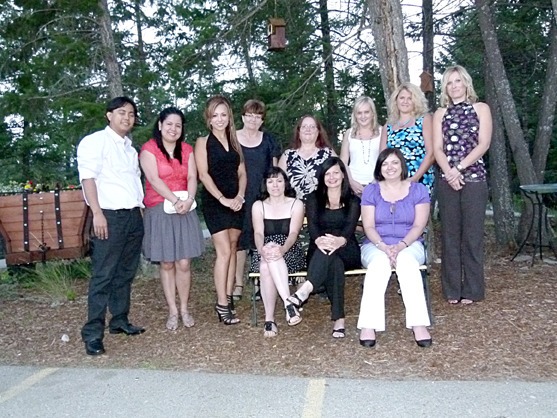 Graduating HCA students at Copper Point. Back row