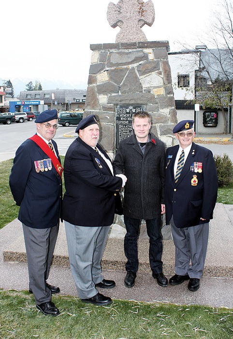 Royal Canadian Legion members Ray Neratko