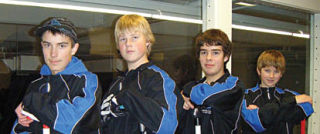 The Ian Redeker foursome found that three were too many in games against the West Kootenay Juvenile Boys champs last weekend. They gave up a three-ender in each game. Coach Dave Gaspar said they  had a good time and have high hopes for next year.  There are plans to add a girls team to compete next season. Submitted Photo