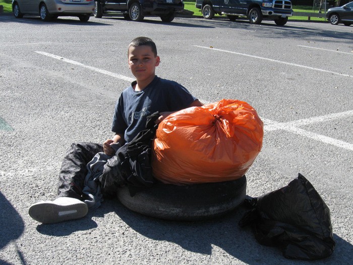 Rhytom Okros from Windermere volunteered in the 2011 Great Canadian Shoreline Cleanup. This year's local event is taking place on Saturday (September 15).