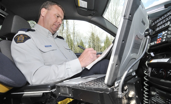 An RCMP officer in Surrey