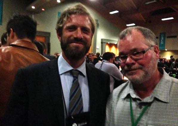 Victoria Coun. Ben Isitt and Black Press columnist Tom Fletcher talk local government at the Union of B.C. Municipalities convention in Whistler