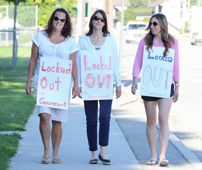 Penticton schools were behind picket lines again this week