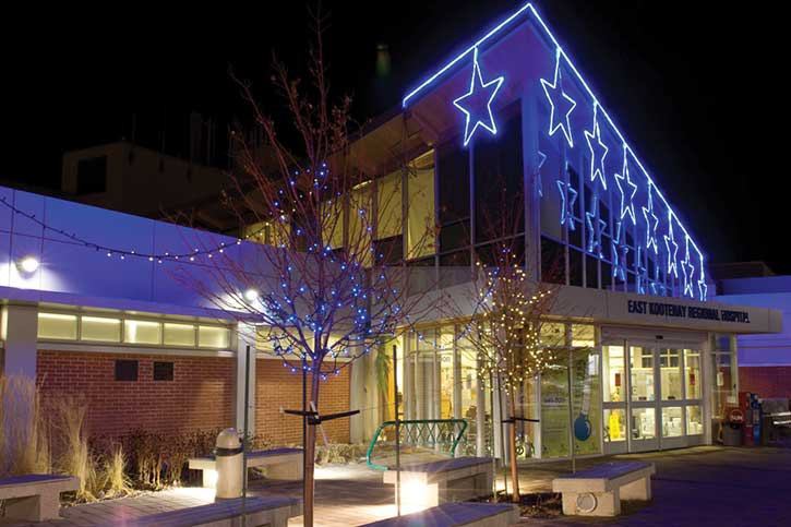 Lit stars are already appearing on the roofline of the East Kootenay Regional Hospital in Cranbrook as part of the 8th annual Starlite Campaign fundraiser.